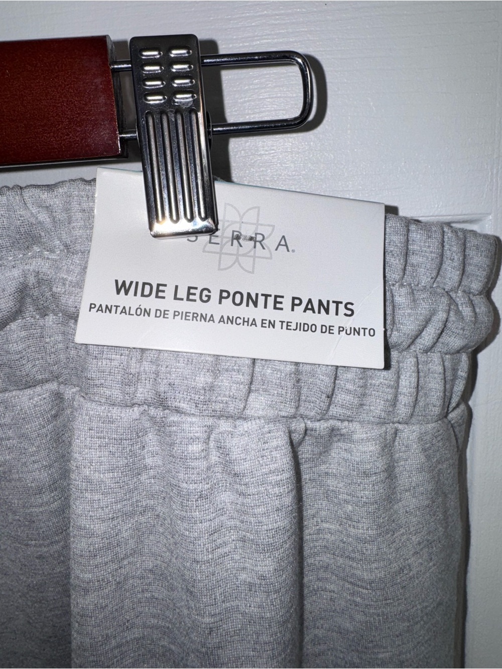 Women’s Heather Gray Wide-Leg Ponte Pants, 67 % Viscose, New with Tags! - Picture 8 of 10